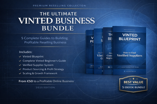 Master Vinted Reselling, Product Sourcing & Online Profit from A to Z BUNDLE €19.89 VALUE + FREE SUPPLIER GIFT